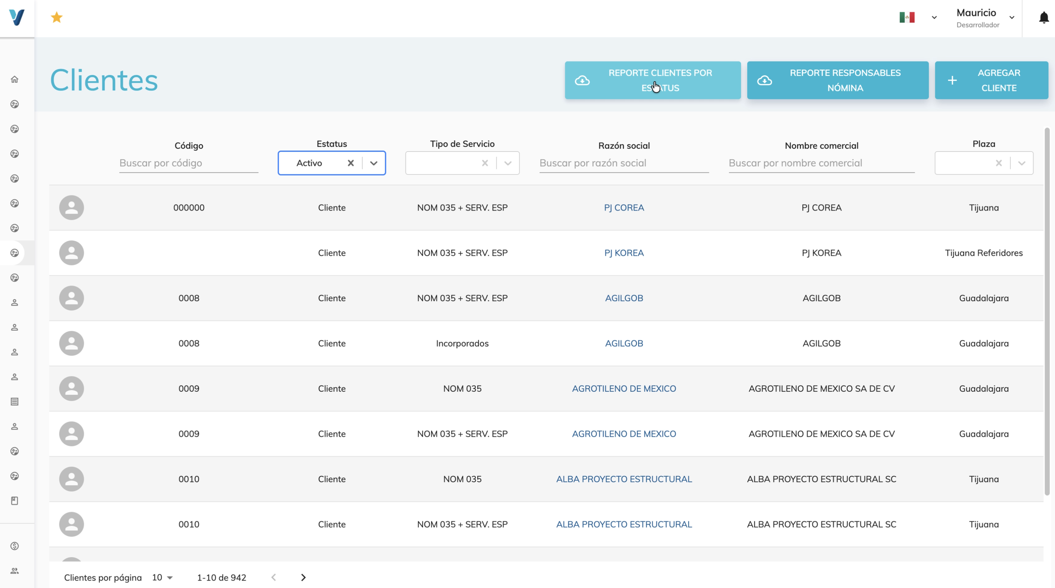 Nomada Levita — Dashboard view 5